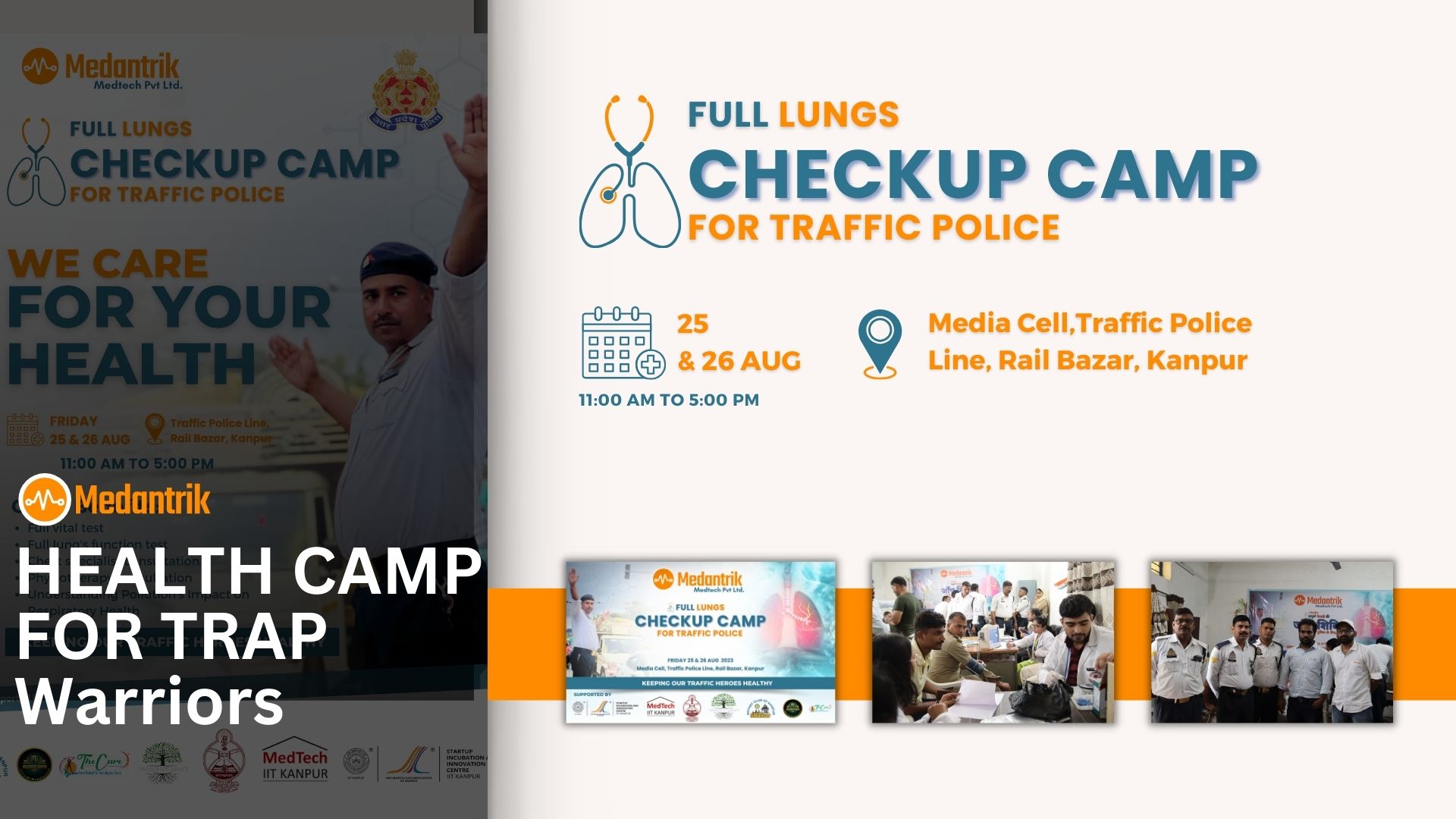“Breathing Life into Kanpur’s Traffic Police: TRAP Warriors Full Lungs Checkup Camp Impact”